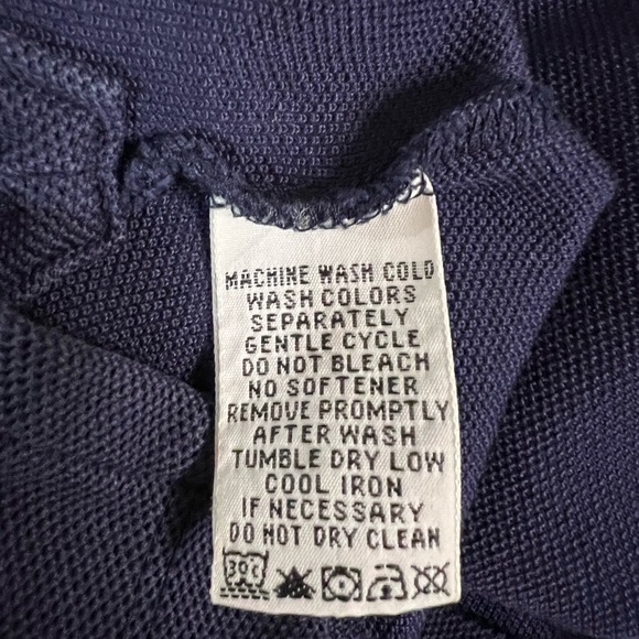 TOMMY BAHAMA Men's Polo Shirt Cotton Blend Logo Navy Blue Sz XL Beachy - Picture 5 of 8